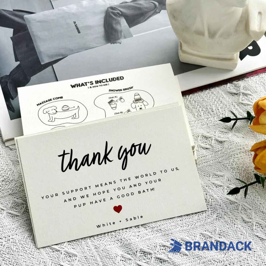 Custom Thank You Cards with Logo for Small Business