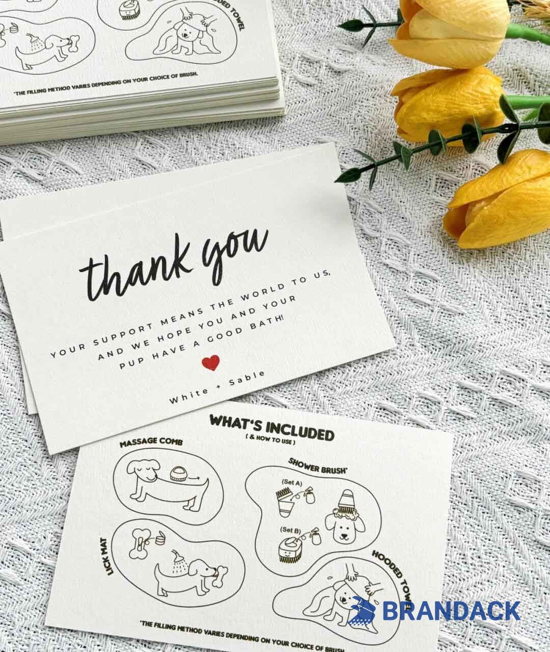 Custom Thank You Cards with Logo for Small Business