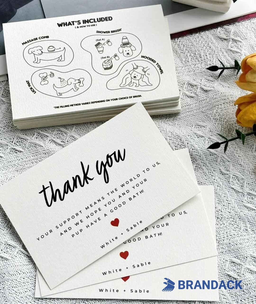 Custom Thank You Cards with Logo for Small Business