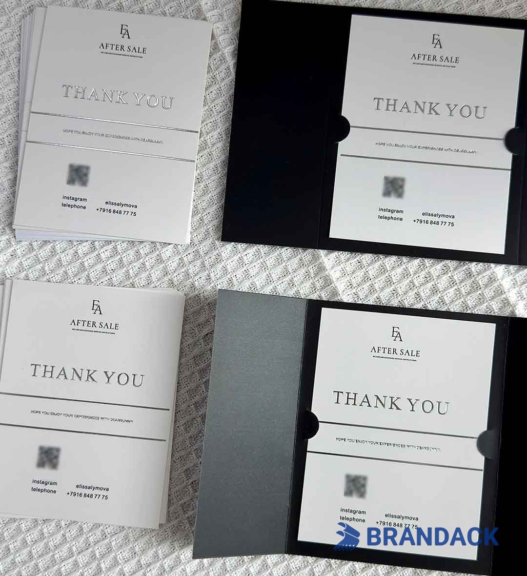 Custom Thank You Cards with Logo for Small Business
