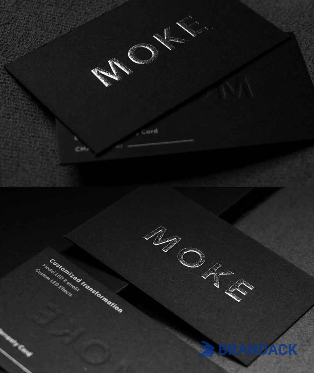 Custom Printed Good Embossed Gloss Business Cards to Stand Out