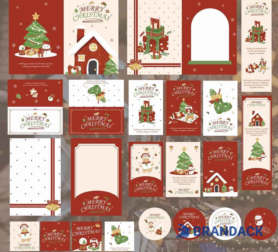Custom Business Christmas Cards with Creative Design Service