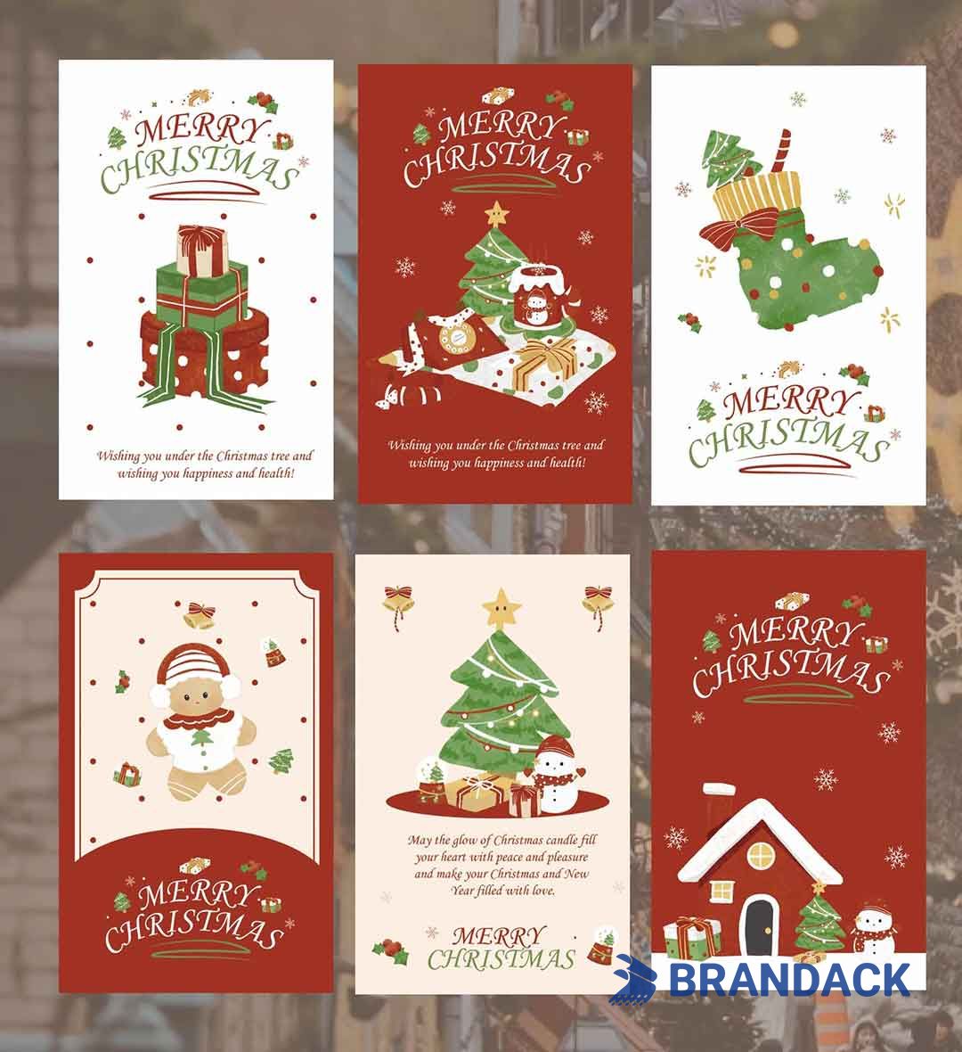 Custom Business Christmas Cards with Creative Design Service