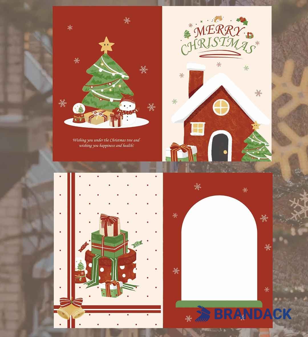 Custom Business Christmas Cards with Creative Design Service