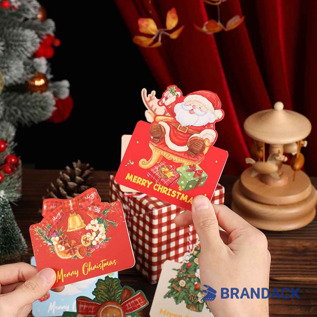 Custom Business Christmas Cards with Creative Design Service
