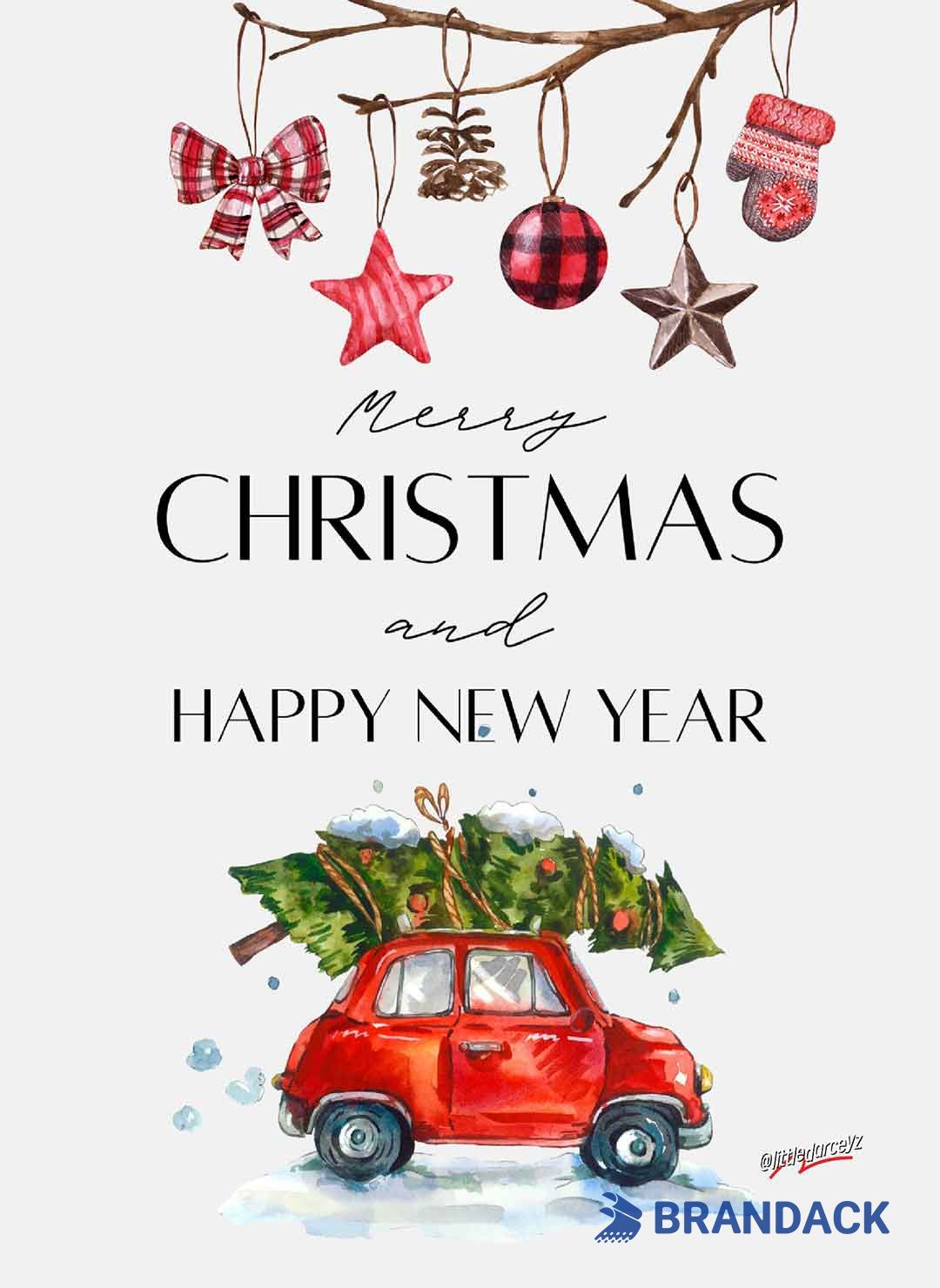 Custom Elegant Business Christmas Cards Tailored to Brand