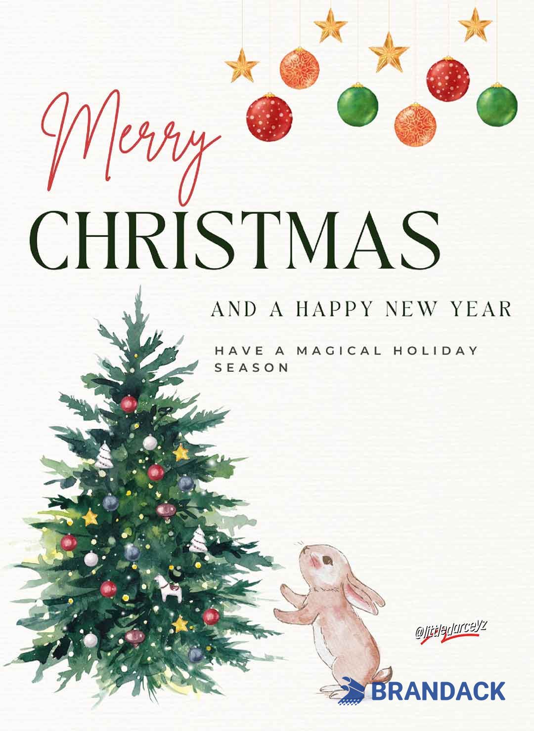 Custom Elegant Business Christmas Cards Tailored to Brand