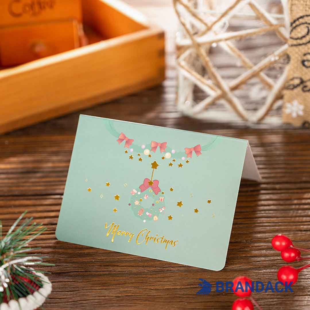 Custom Elegant Business Christmas Cards Tailored to Brand