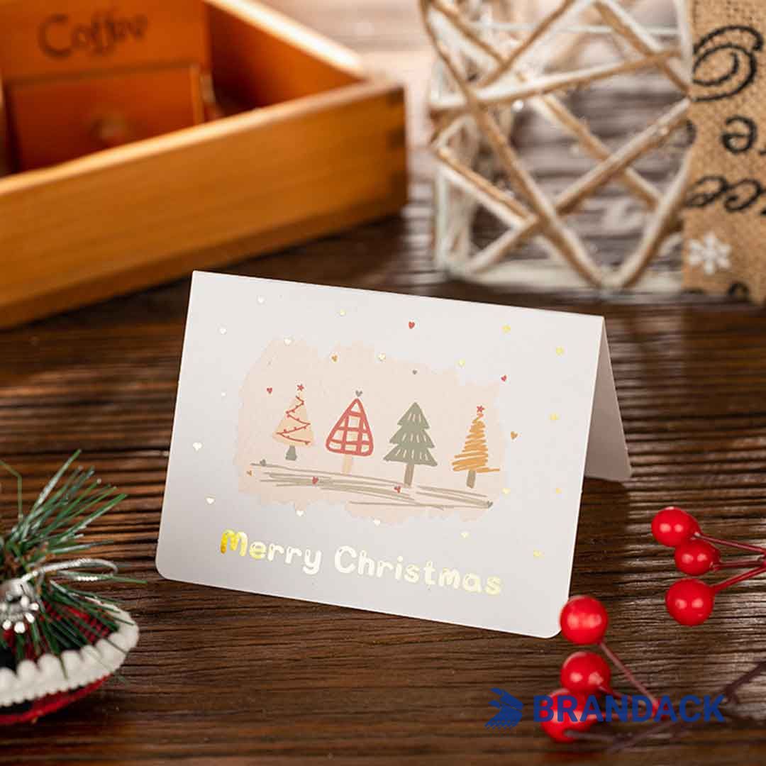 Custom Elegant Business Christmas Cards Tailored to Brand