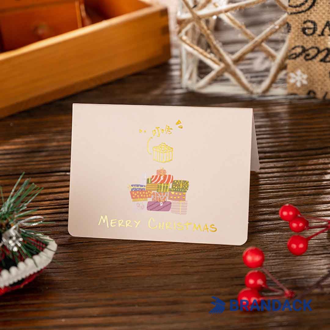 Custom Elegant Business Christmas Cards Tailored to Brand