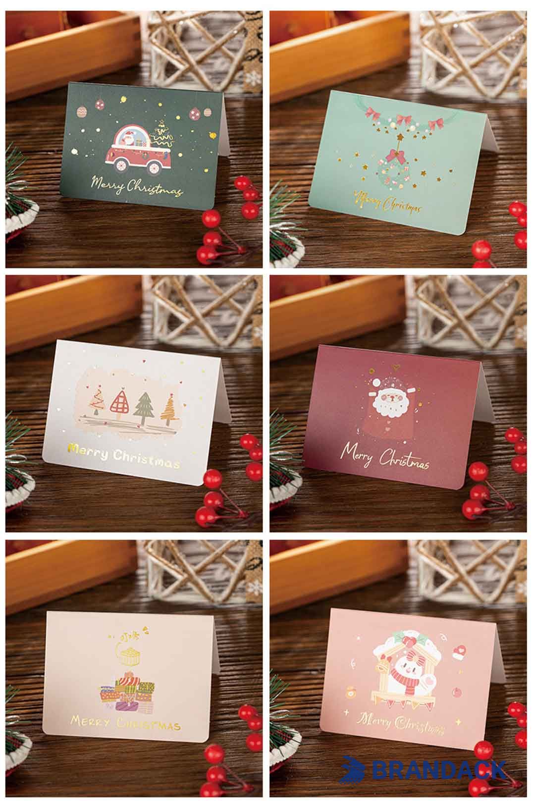 Custom Elegant Business Christmas Cards Tailored to Brand