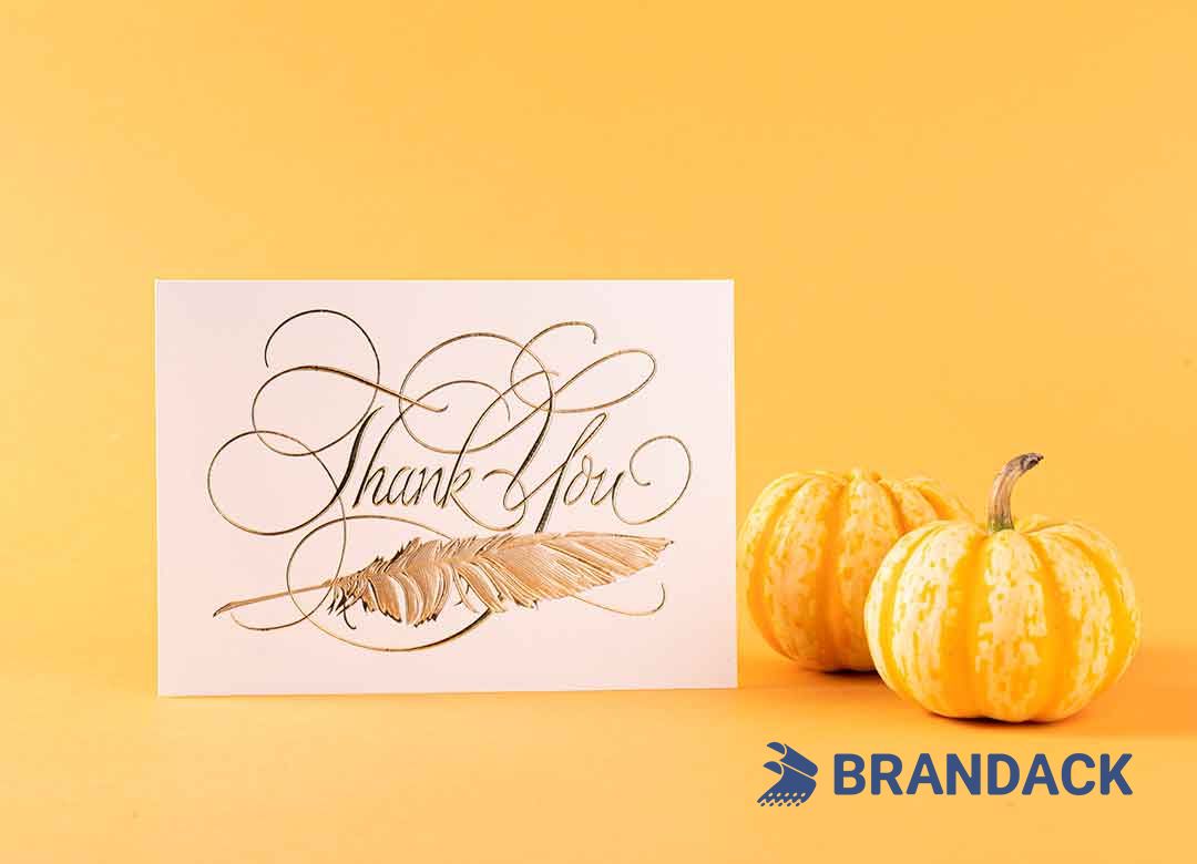 Custom Happy Thanksgiving Greeting Cards for Business