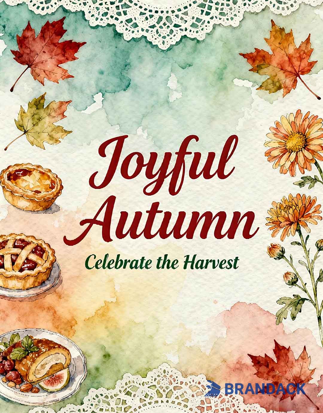 Custom Corporate Thanksgiving Cards with Design Service