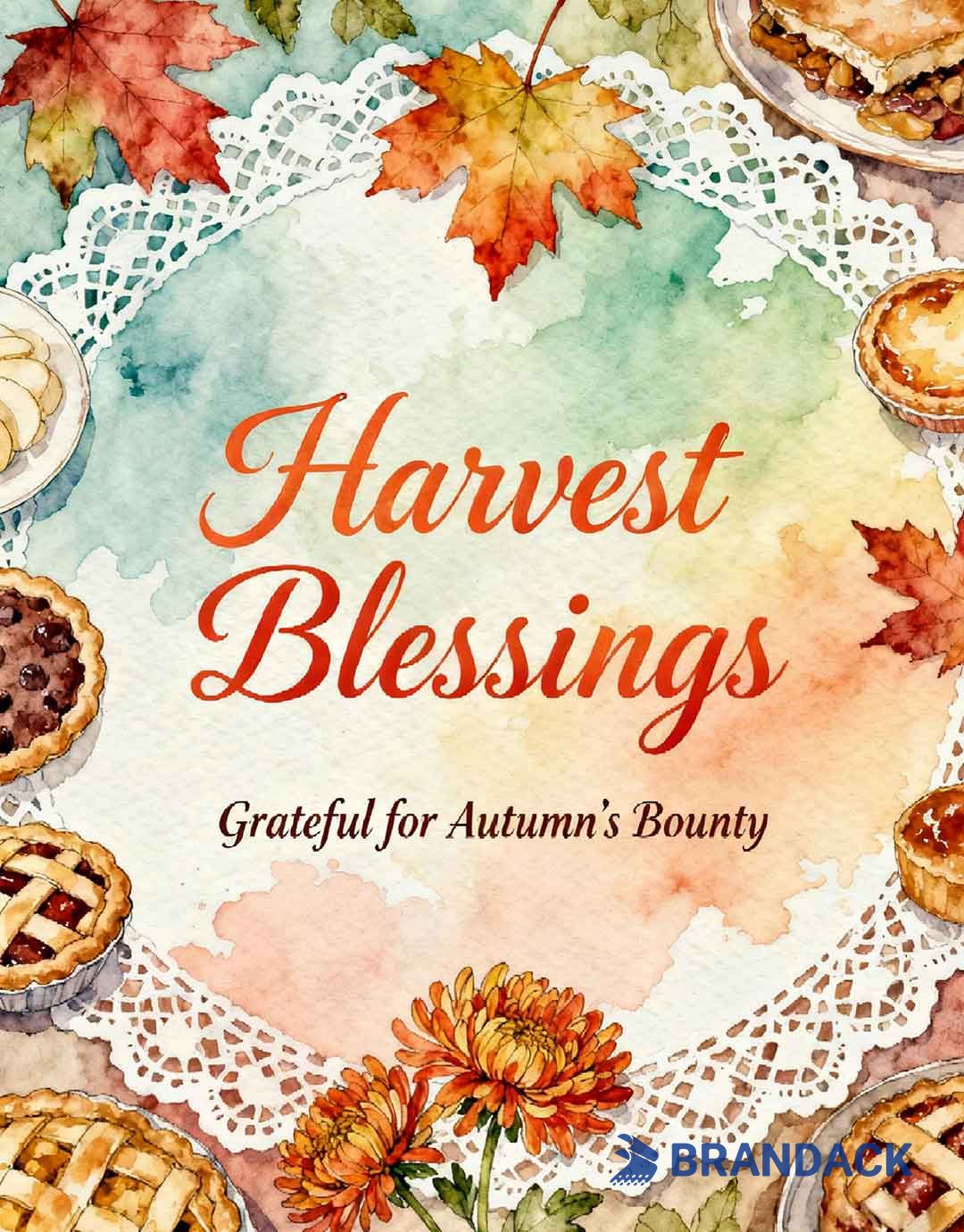 Custom Corporate Thanksgiving Cards with Design Service