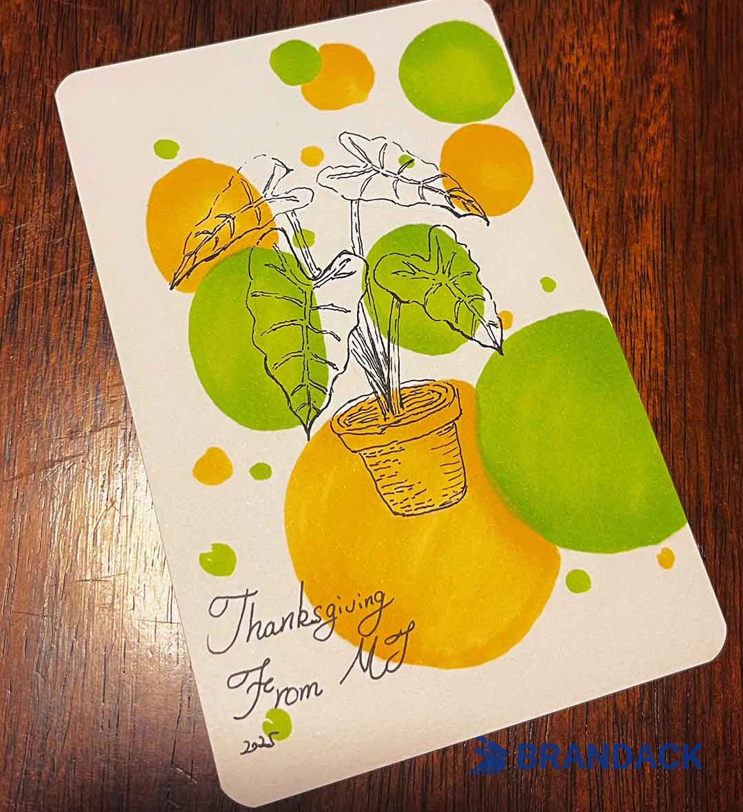 Custom Corporate Thanksgiving Cards with Design Service