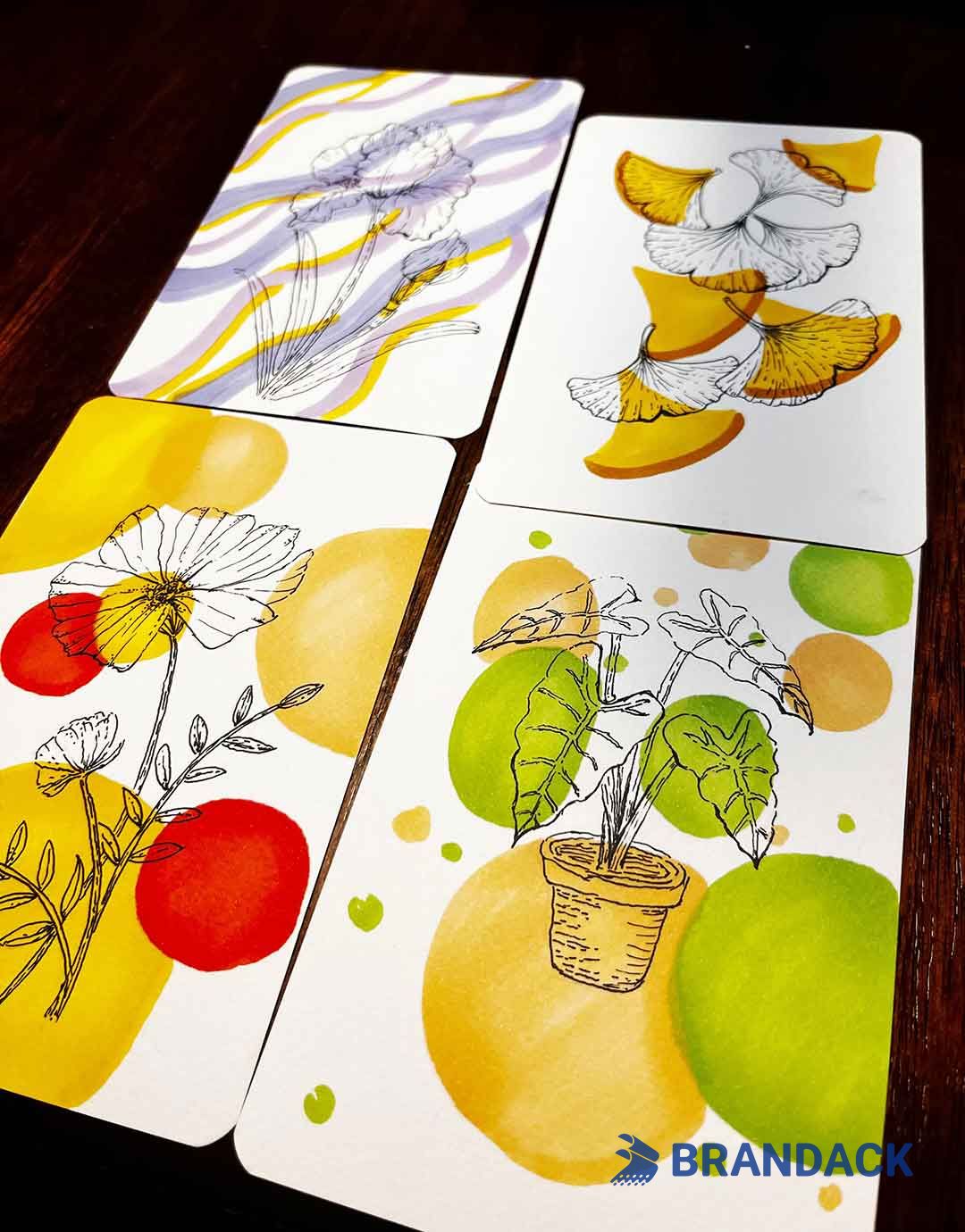 Custom Corporate Thanksgiving Cards with Design Service