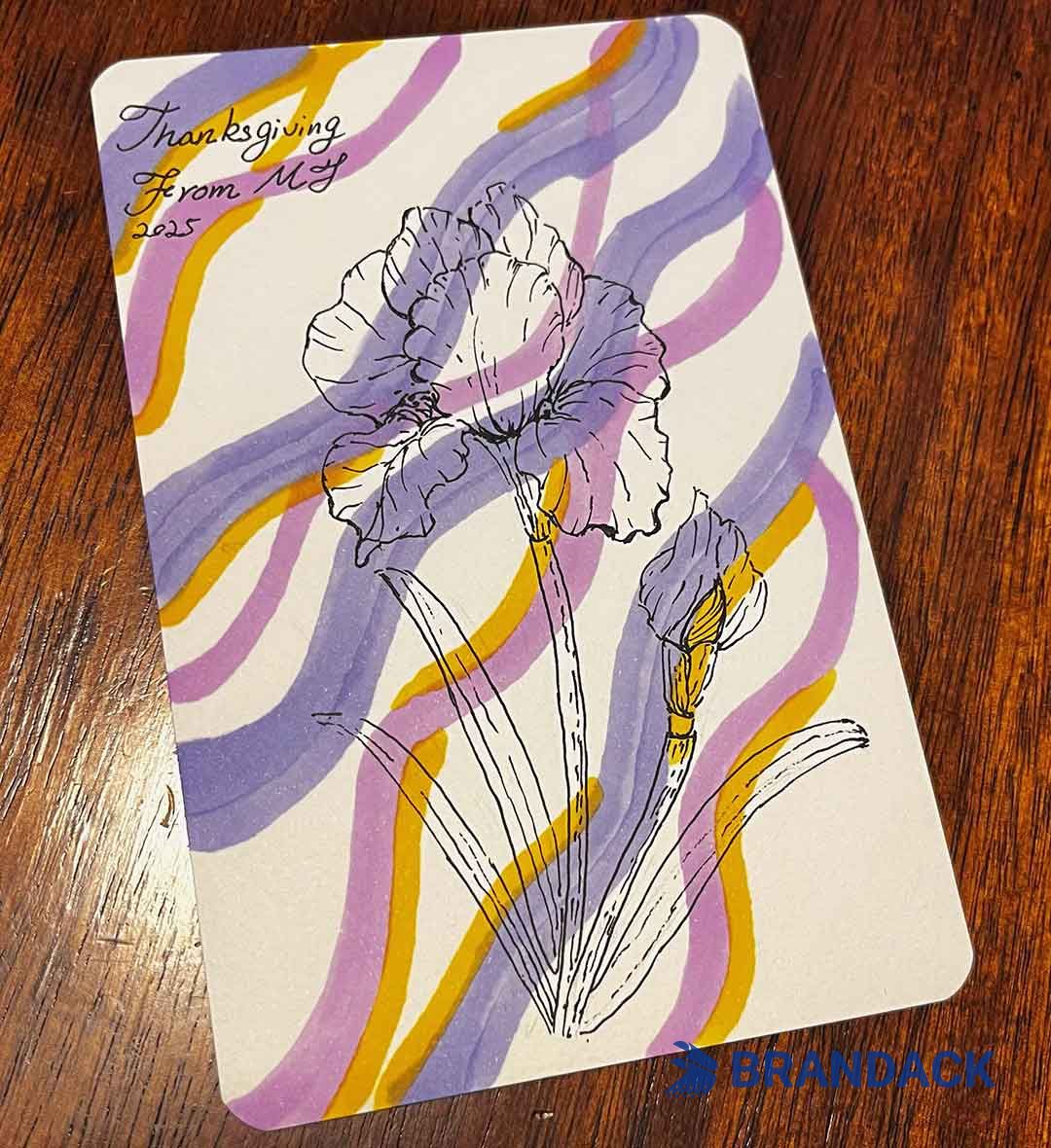 Custom Corporate Thanksgiving Cards with Design Service