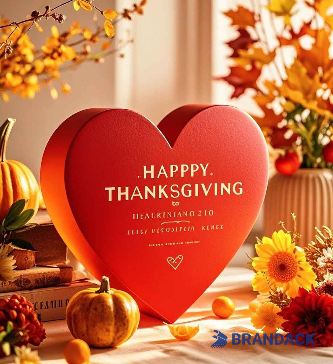 Custom Corporate Thanksgiving Cards with Design Service