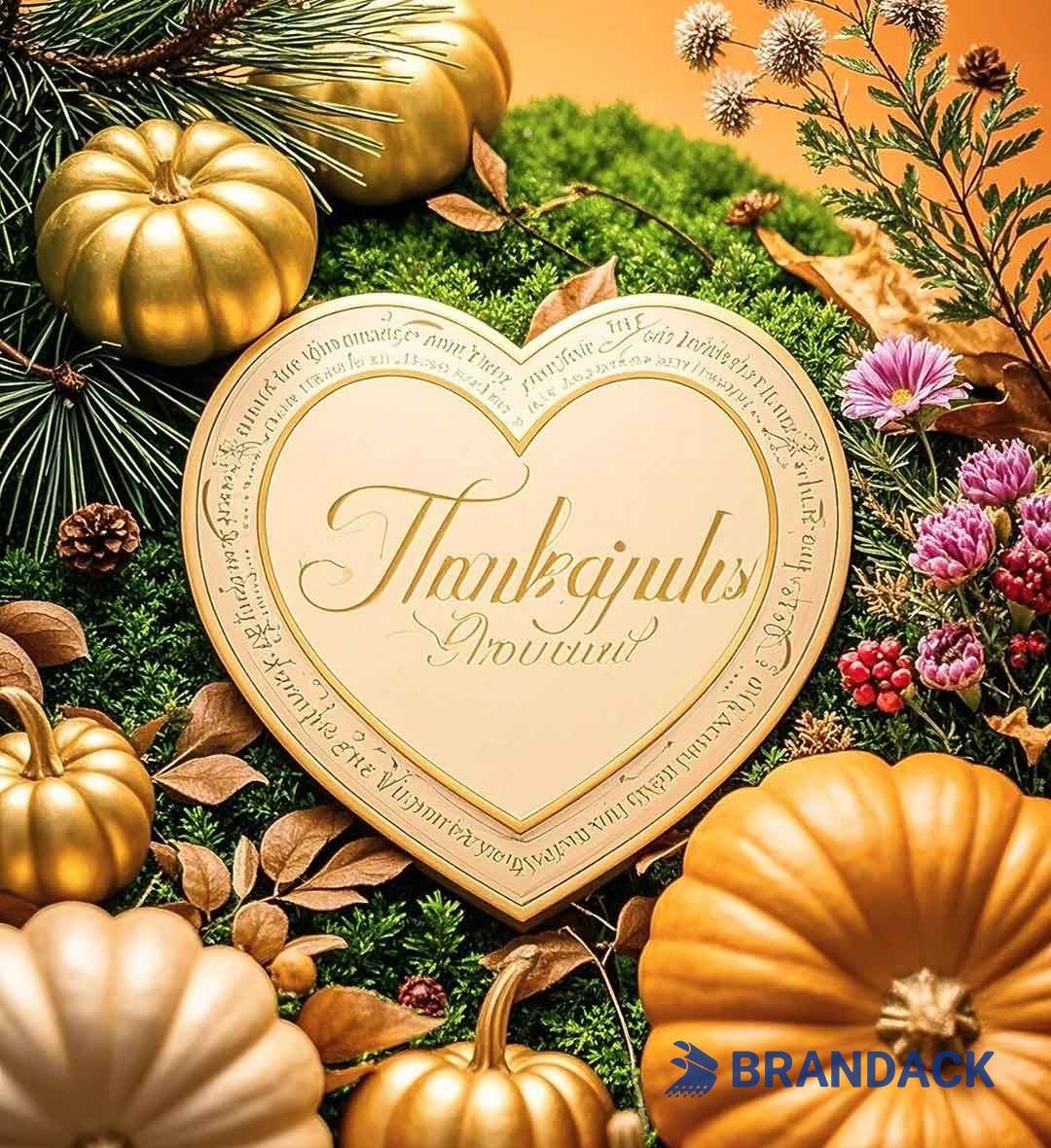 Custom Corporate Thanksgiving Cards with Design Service