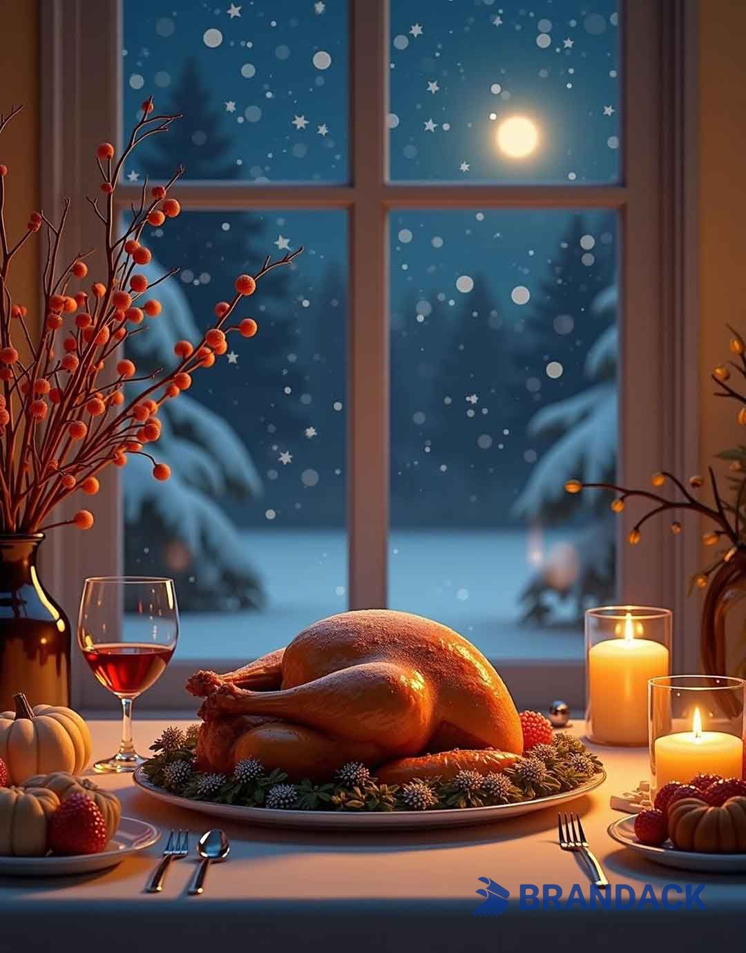 Custom Corporate Thanksgiving Cards with Design Service