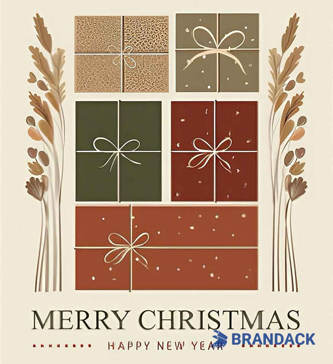 Happy New Year Greeting Cards for Business Tailored to Brand