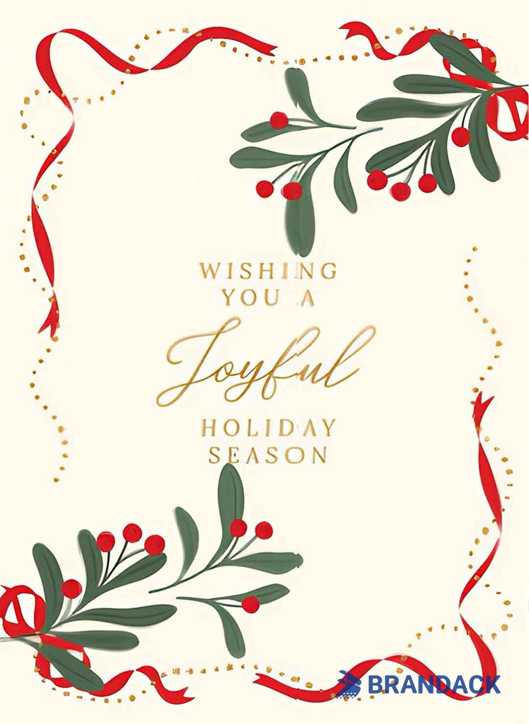 Custom Merry Christmas Cards for Business Tailored to Brand