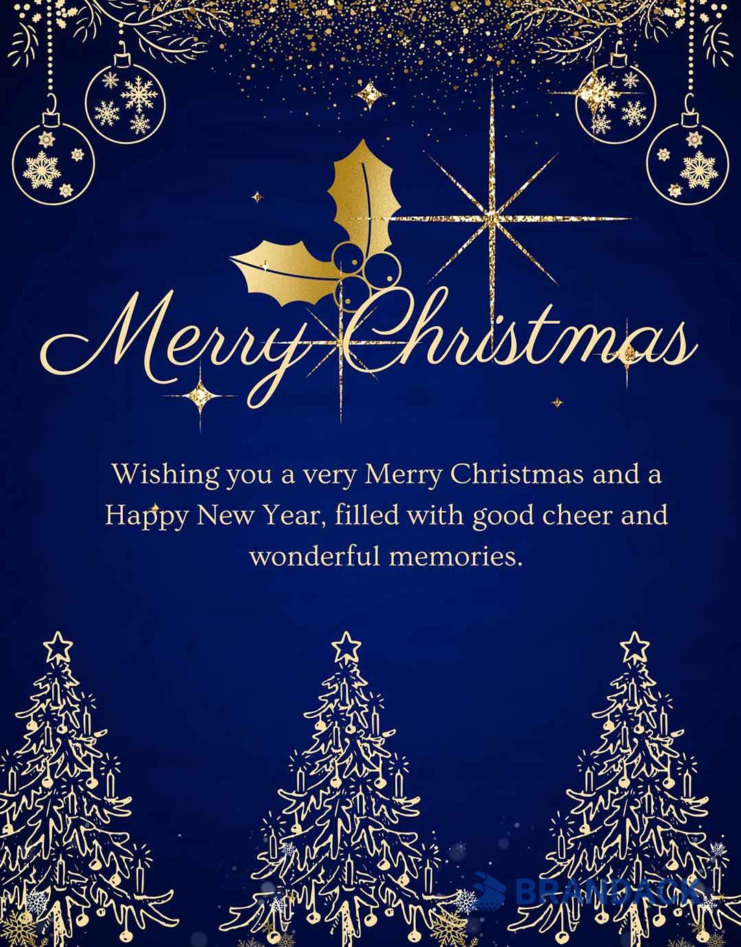 Custom Merry Christmas Cards for Business Tailored to Brand