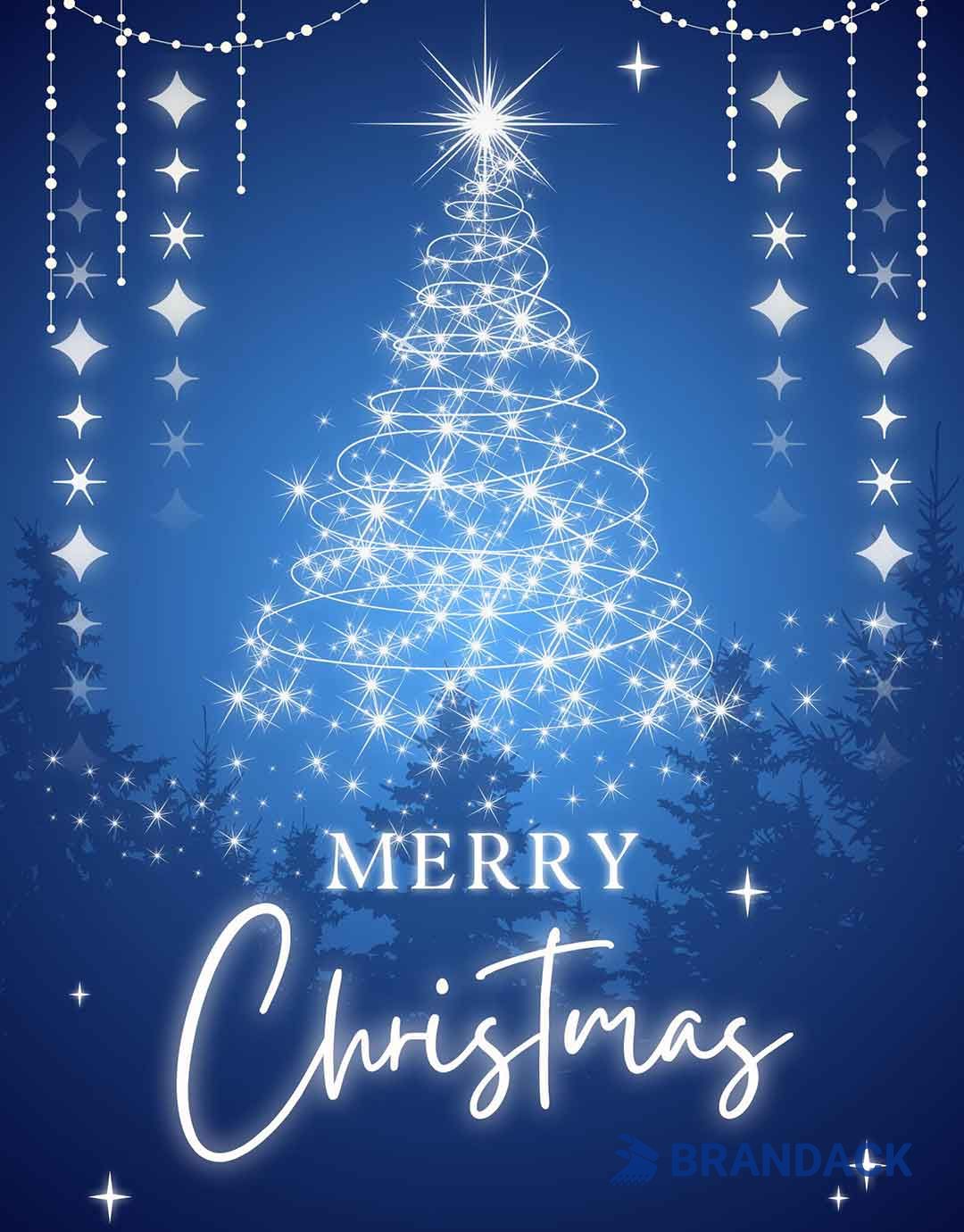 Custom Merry Christmas Cards for Business Tailored to Brand