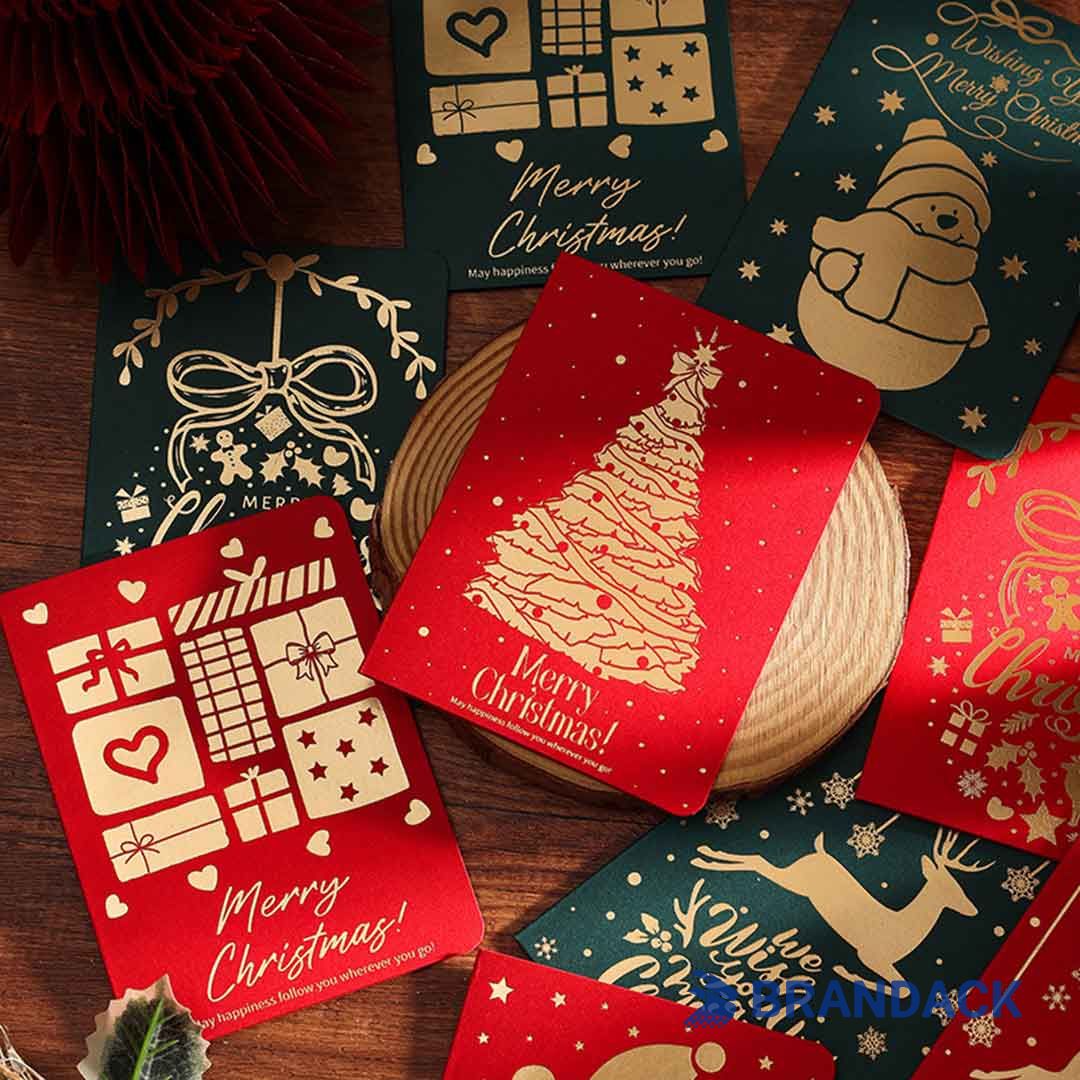 Custom Merry Christmas Cards for Business Tailored to Brand