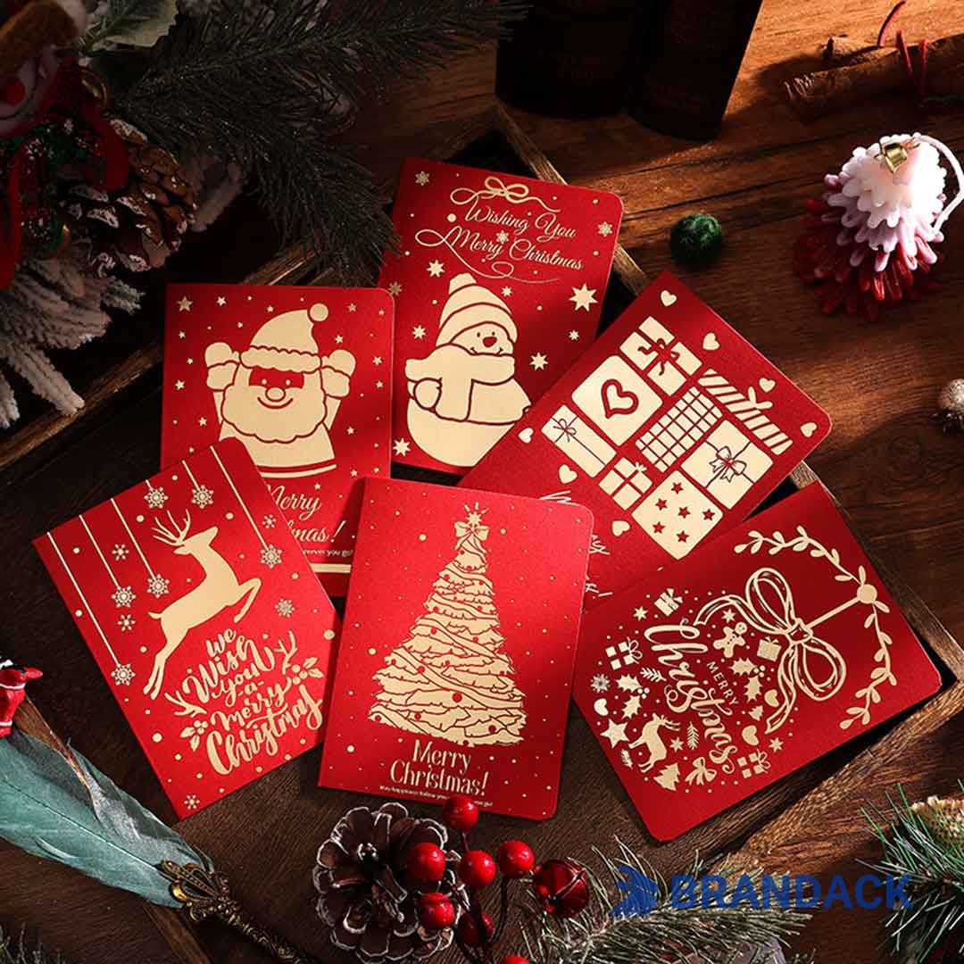 Custom Merry Christmas Cards for Business Tailored to Brand