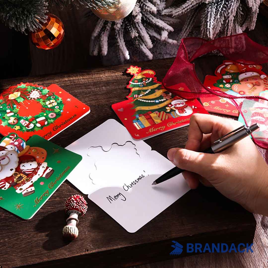 Custom Branded Christmas Cards with Design and Printing Service Custom Branded Christmas Cards with Design and Printing Service