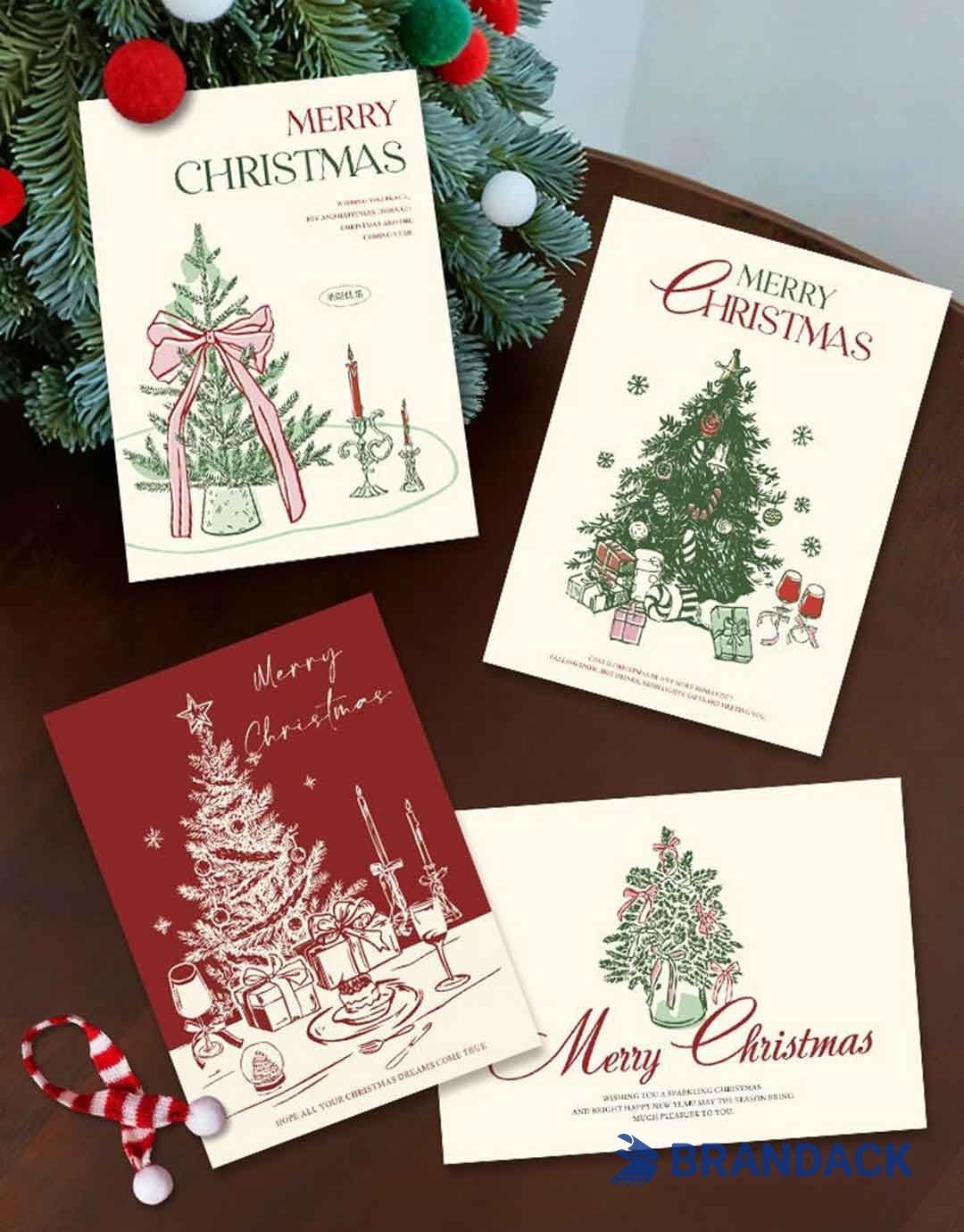 High-end Custom Business Christmas Cards to Stand Out