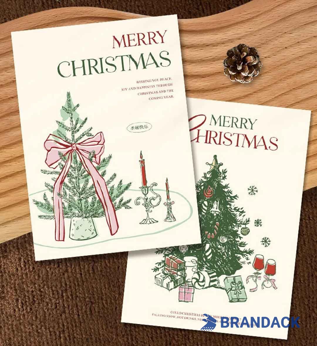 High-end Custom Business Christmas Cards to Stand Out