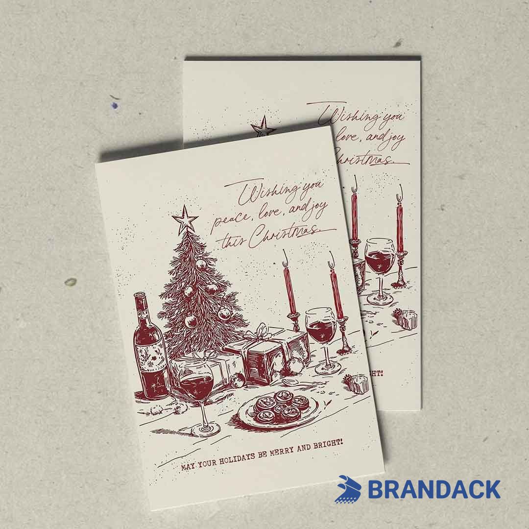 Custom Bulk Happy Holiday Card Printing with Design Service