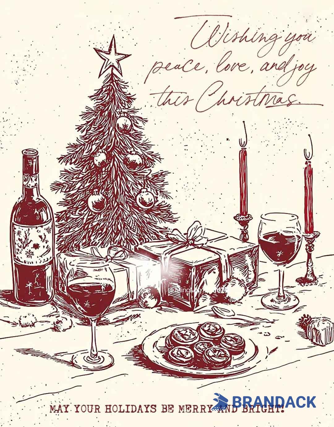 Custom Bulk Happy Holiday Card Printing with Design Service