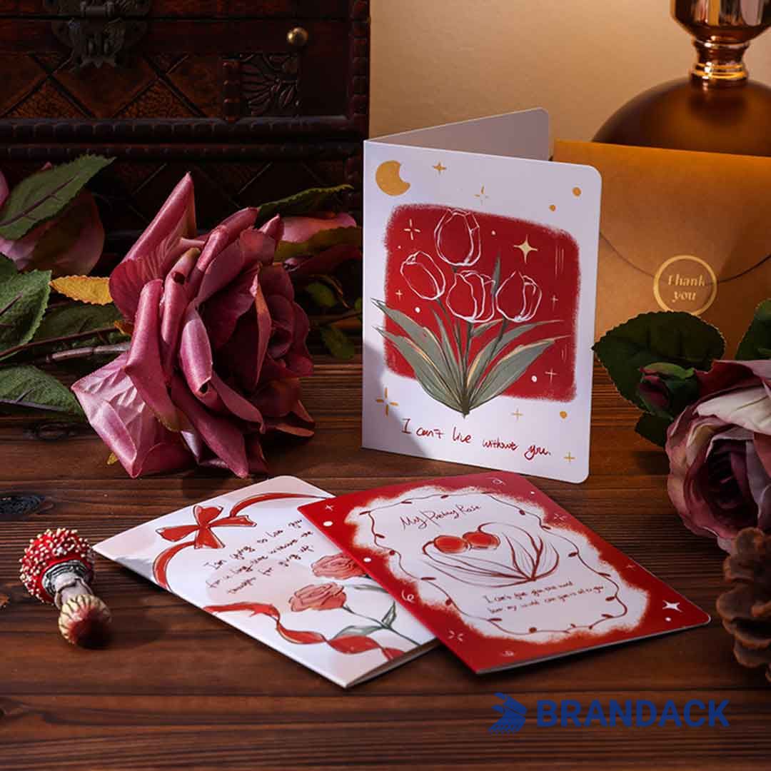 Custom Bulk Happy Holiday Card Printing with Design Service