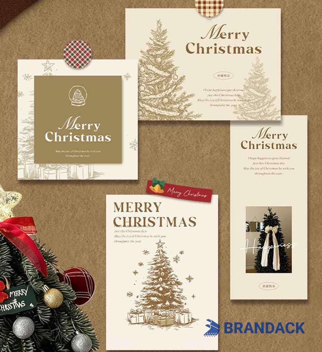 Custom Unique Christmas Cards for Business Clients