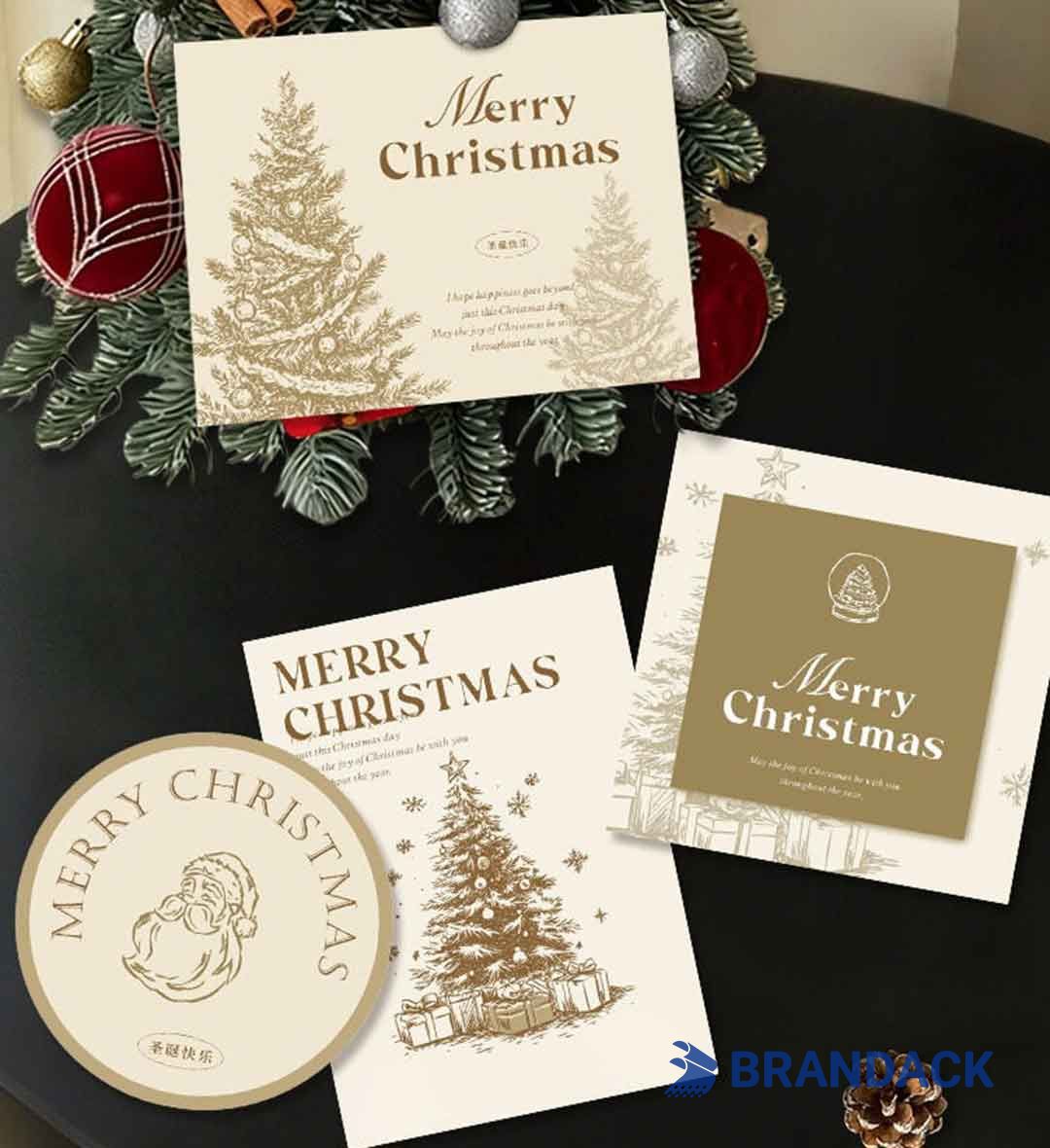 Custom Unique Christmas Cards for Business Clients
