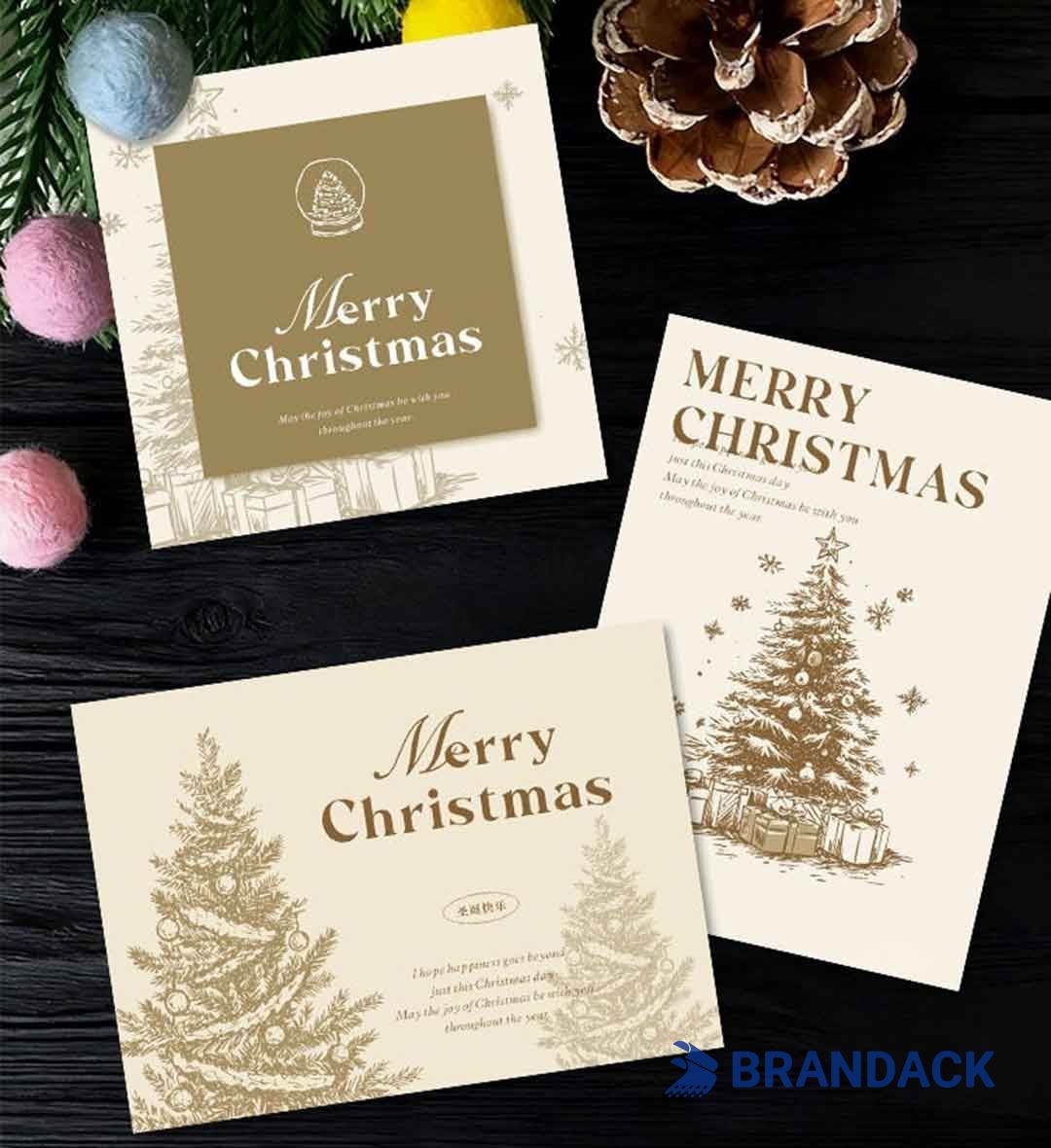 Custom Unique Christmas Cards for Business Clients