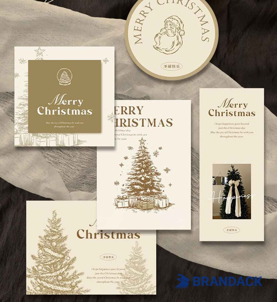 Custom Unique Christmas Cards for Business Clients
