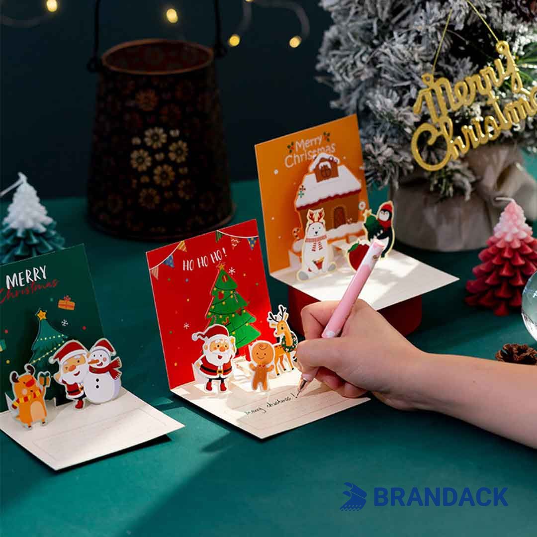 Custom Unique Personalized Pop Up Christmas Cards Printing Custom Unique Personalized Pop Up Christmas Cards Printing