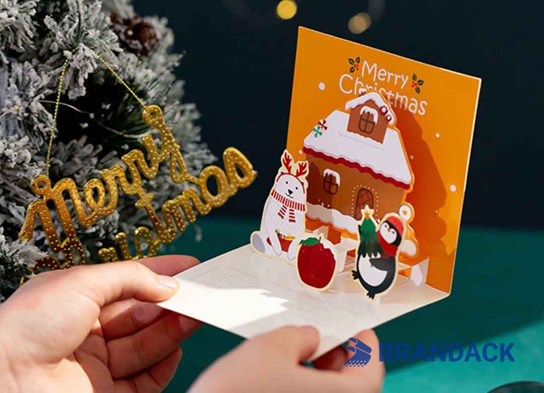 Custom Unique Personalized Pop Up Christmas Cards Printing Custom Unique Personalized Pop Up Christmas Cards Printing