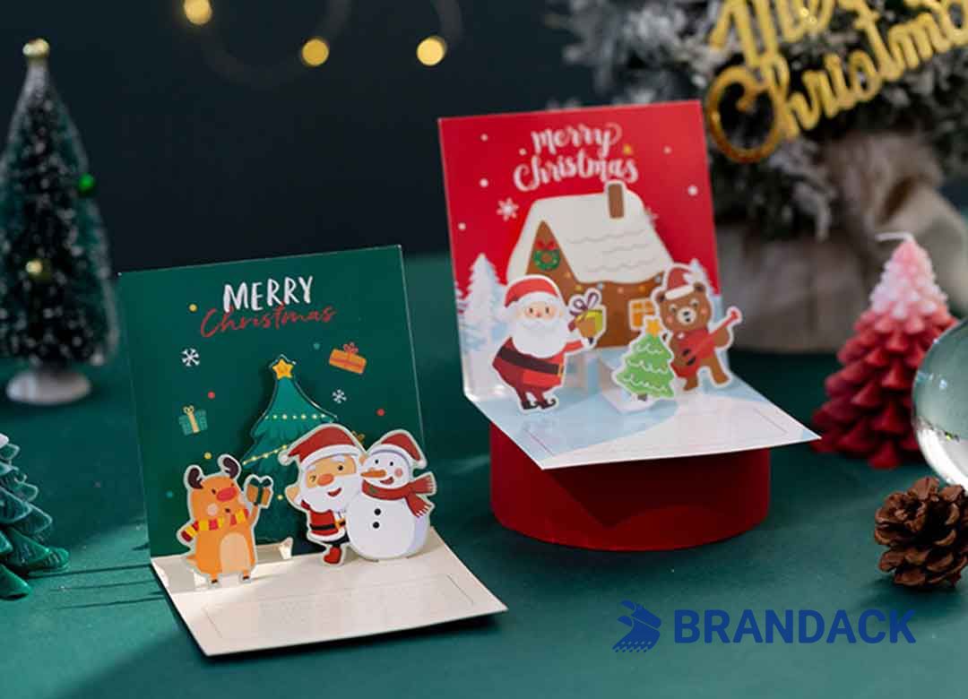 Custom Unique Personalized Pop Up Christmas Cards Printing Custom Unique Personalized Pop Up Christmas Cards Printing