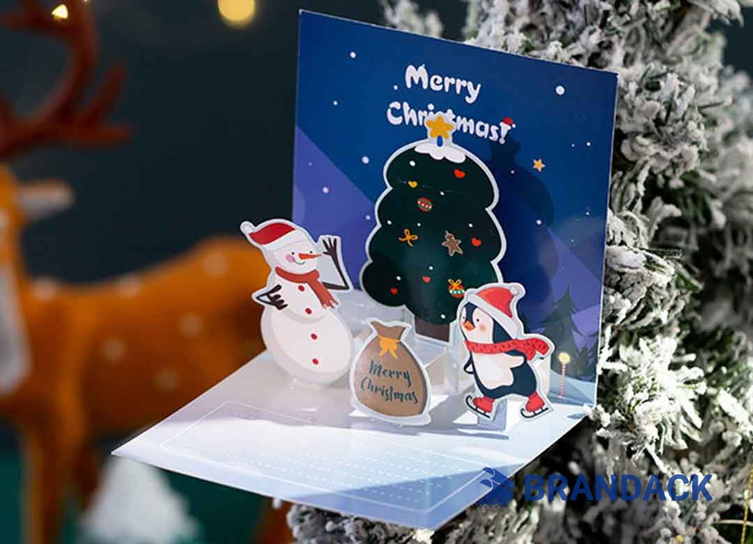 Custom Unique Personalized Pop Up Christmas Cards Printing Custom Unique Personalized Pop Up Christmas Cards Printing
