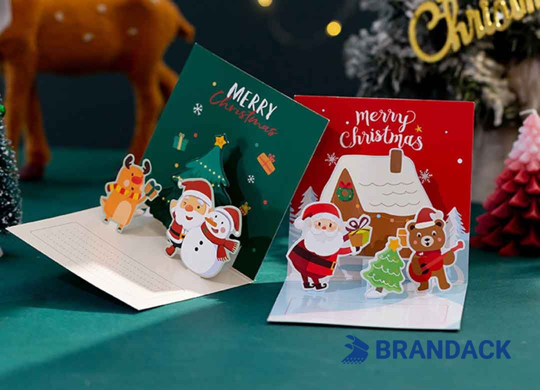Custom Unique Personalized Pop Up Christmas Cards Printing Custom Unique Personalized Pop Up Christmas Cards Printing