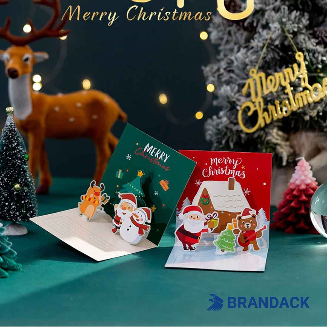 Custom Unique Personalized Pop Up Christmas Cards Printing Custom Unique Personalized Pop Up Christmas Cards Printing