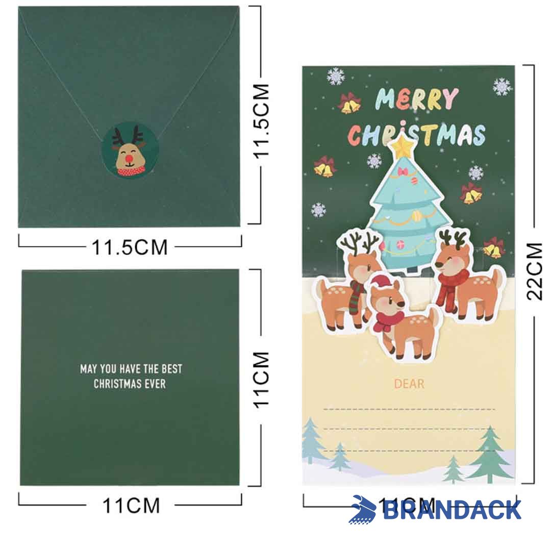 Custom Pop Up Holiday Greeting Cards - Design and Print Your Own Cards