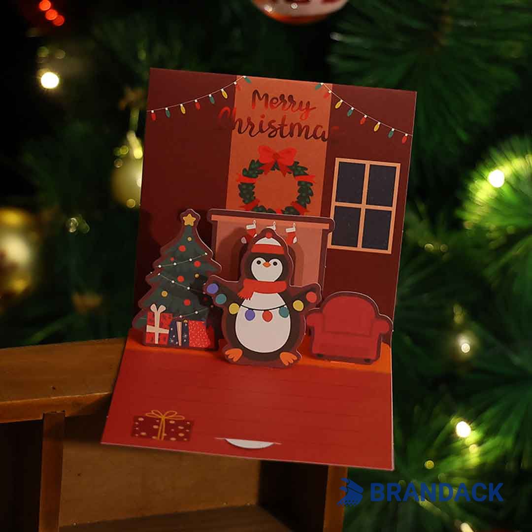 Design and Print Your Own Pop Up Christmas Cards for Business