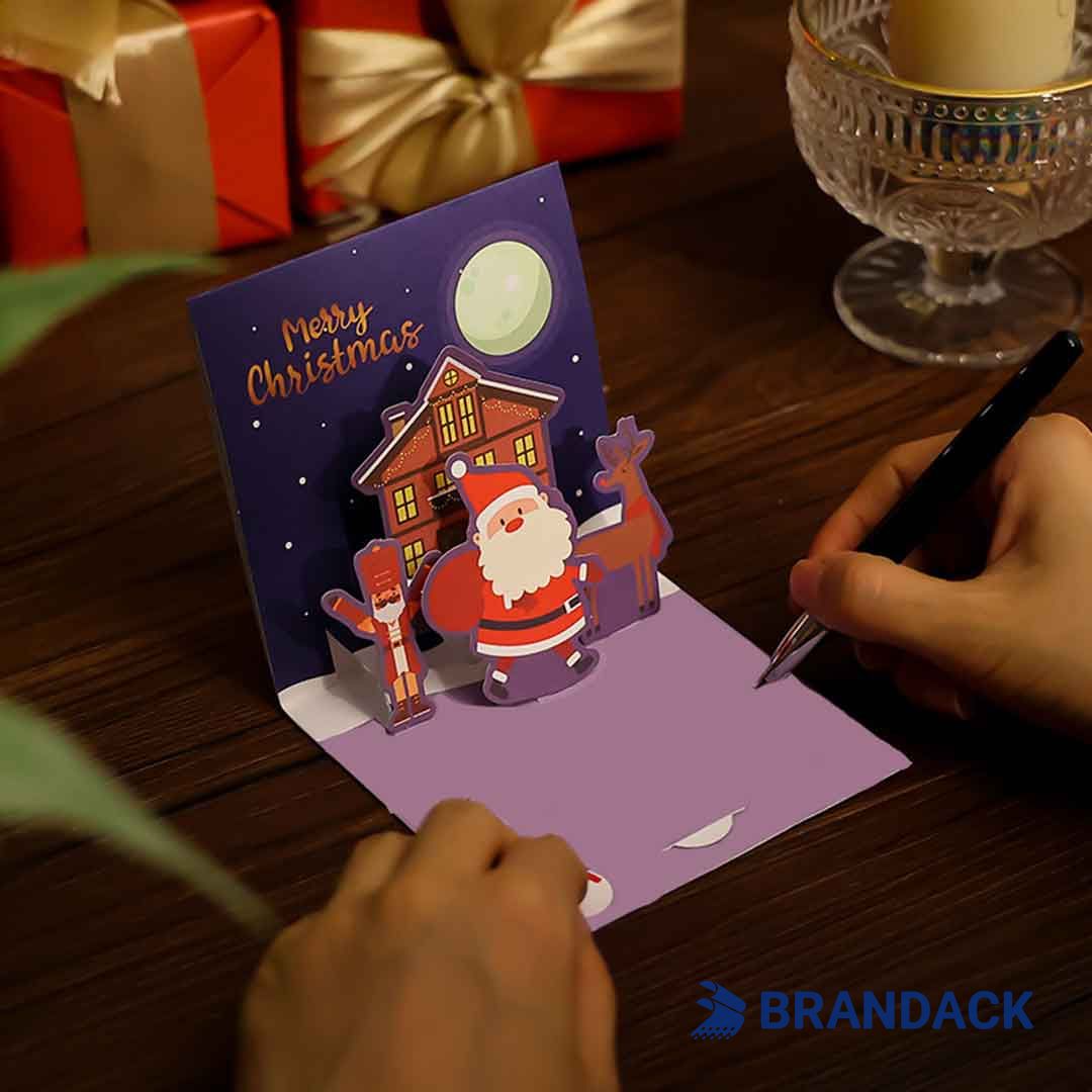 Design and Print Your Own Pop Up Christmas Cards for Business