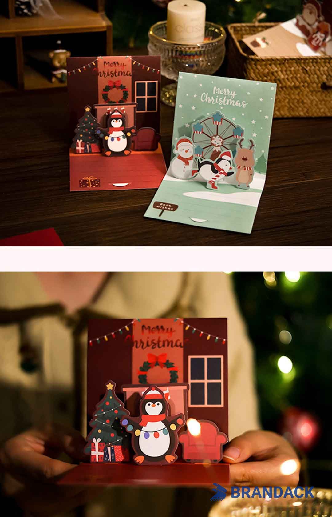 Design and Print Your Own Pop Up Christmas Cards for Business